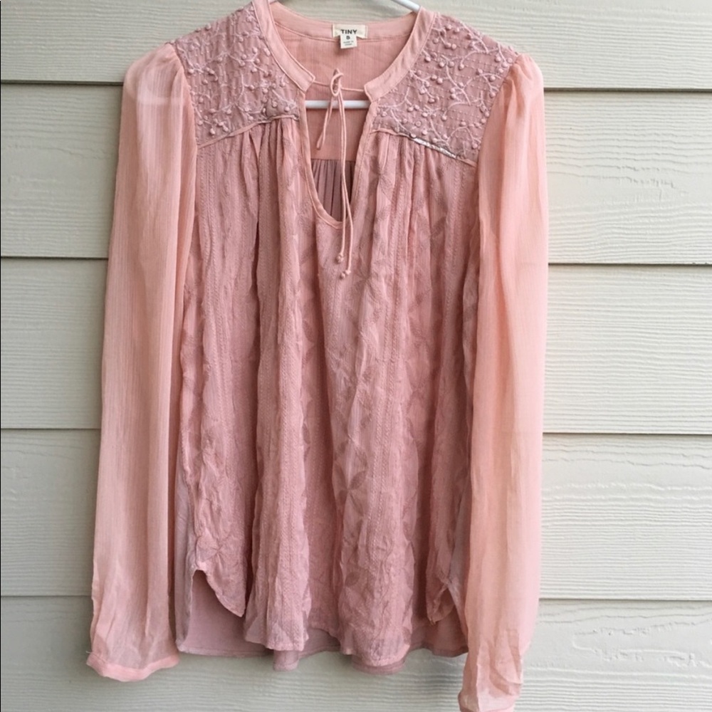 Anthropologie TINY Embroidered Peasant Blouse